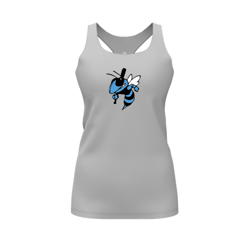 [FT0TRBGY-FYS-LOGO1] Decker Racerback Tank Top (Female Youth S, Gray, Logo 1)