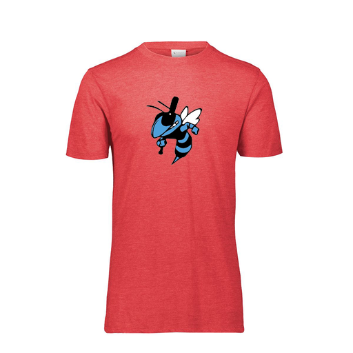 [FTSCUBRD-YS-LOGO1] Decker Youth Tri-Blend T-Shirt - Short Sleeve (Youth S, Red, Logo 1)