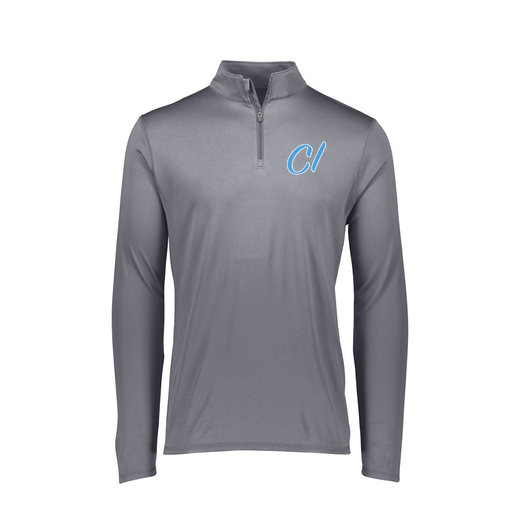 [FTLQFLGY-FAXS-LOGO3] Decker Women's Flex-Lite 1/4 Zip Shirt (Female Adult XS, Gray, Logo 3)